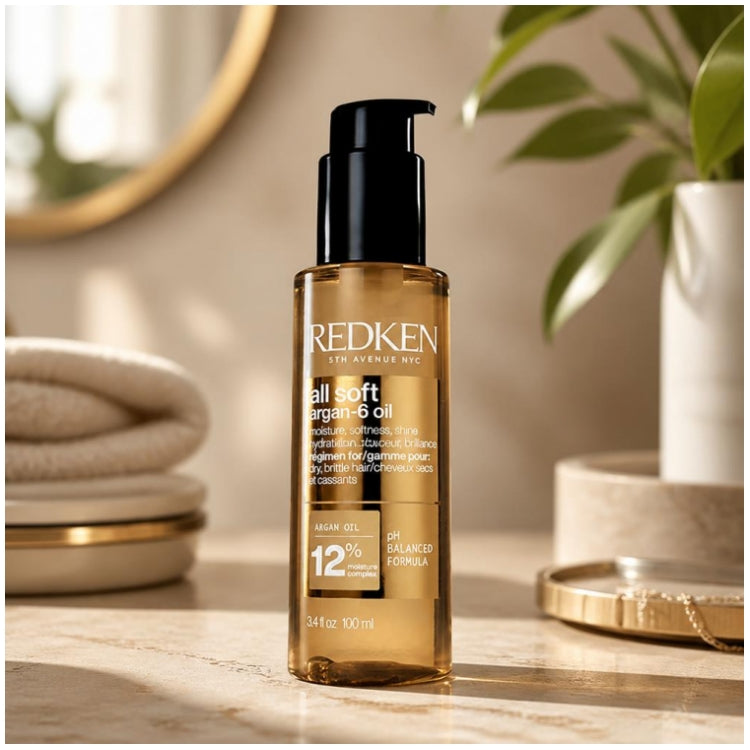 Redken All Soft Argan Oil 6 Multi-Benefits 100ml (3.38 fl oz)