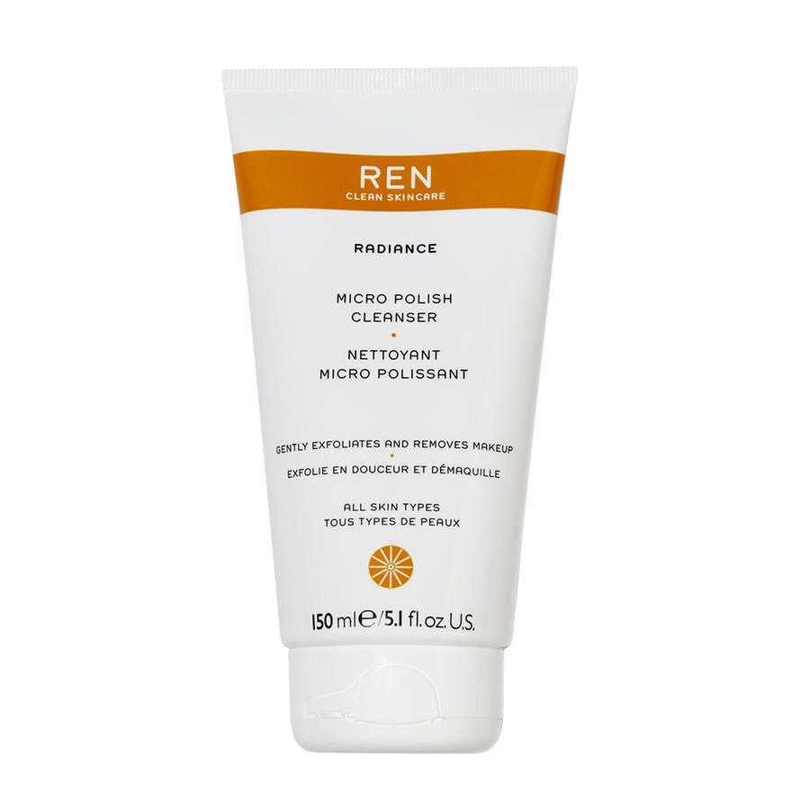 REN Clean Skincare Radiance Micro Polishing Cleanser 150ml (5.07fl oz) - FrenchBeautyHub