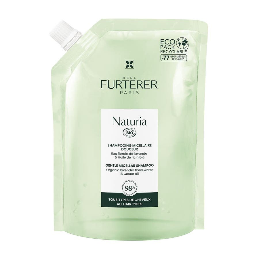 Rene Furterer Naturia Gentle Micellar Shampoo with Lavender Floral Water and Organic Castor Oil - FrenchBeautyHub
