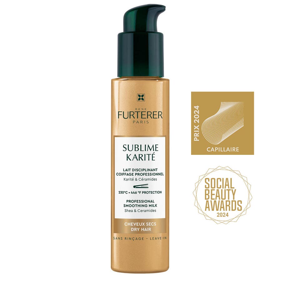 René Furterer Sublime Karité Disciplining Milk Professional Styling Dry Hair 100ml (3.38fl oz) - FrenchBeautyHub