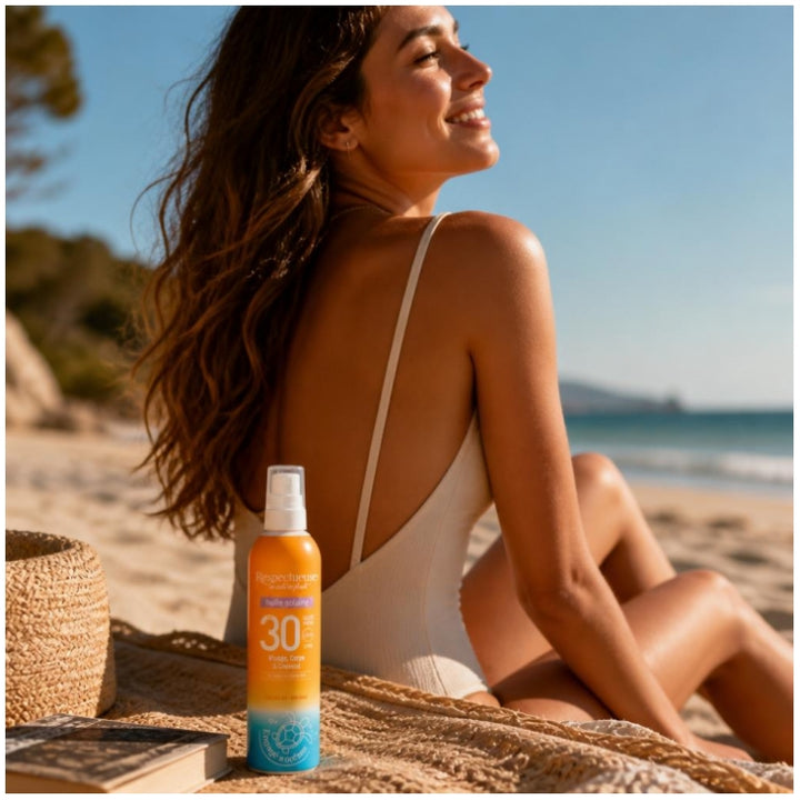 Respectueuse Sunscreens Oil SPF30 100ml (3.38fl oz)