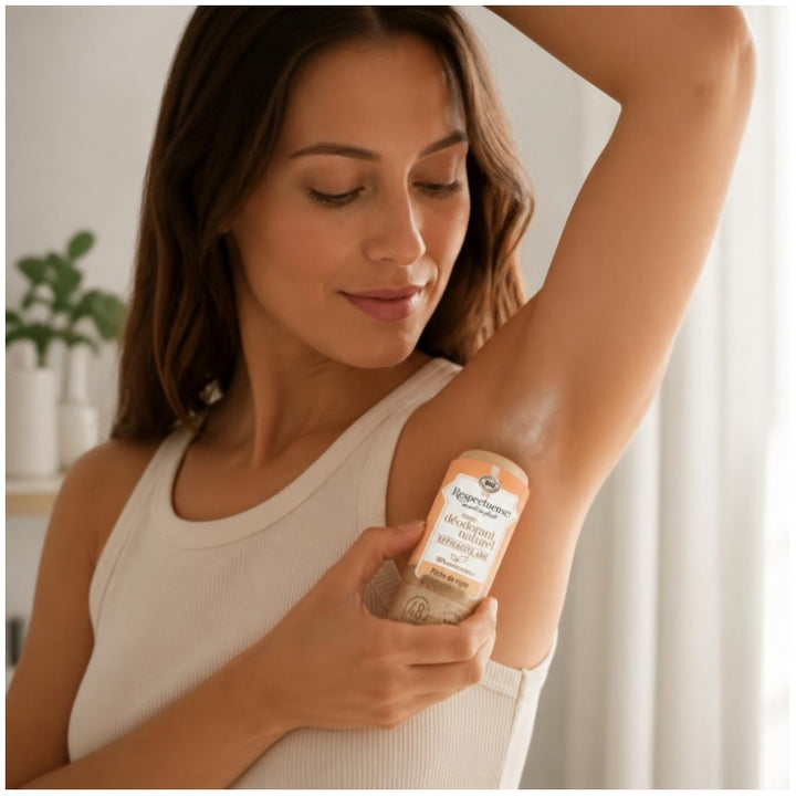 Respectueuse Natural 48-Stunden-Deostick mit Weinbergpfirsich-Duft 50 g