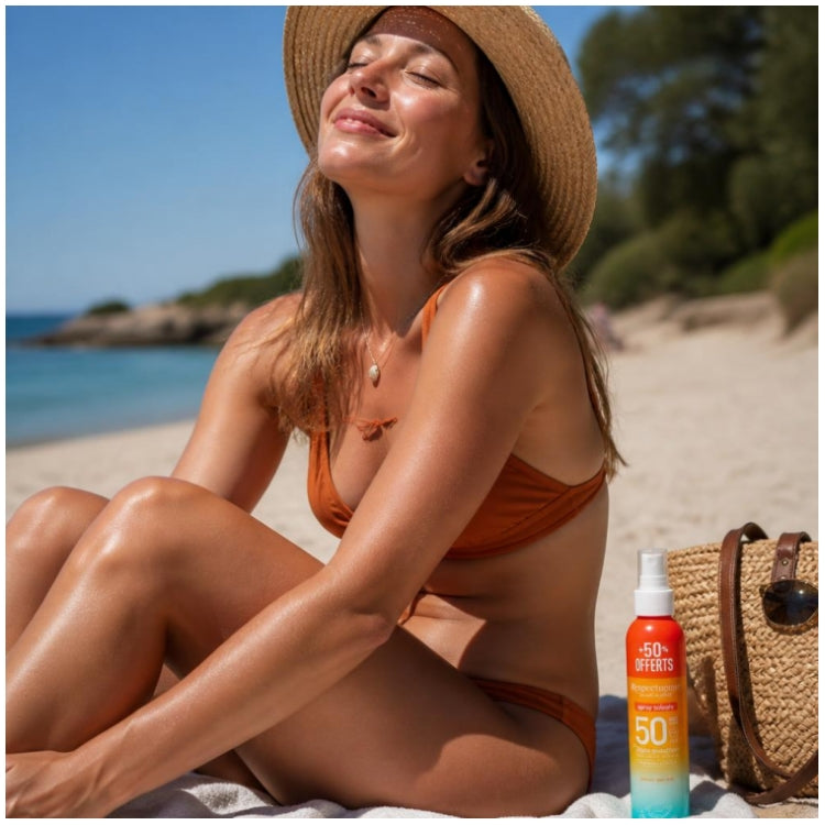 Respectueuse Sun بخاخ للحماية من الشمس SPF50 150ml