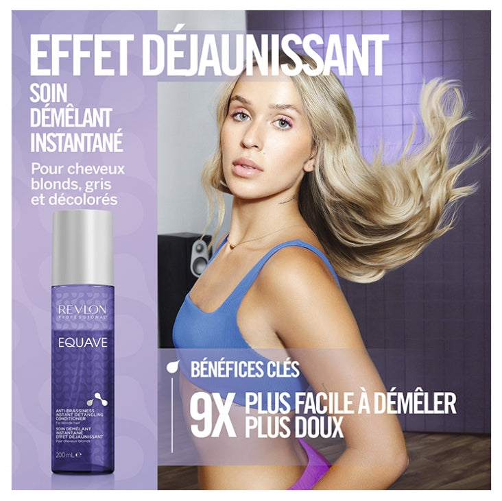 Revlon Professional Equave Instant Detangling Treatment with Yellowing Effect for Blonde Hair 200ml (6.76fl oz)