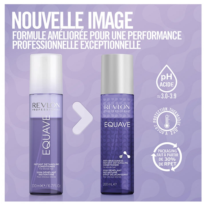 Revlon Professional Equave Instant Detangling Treatment with Yellowing Effect for Blonde Hair 200ml (6.76fl oz)