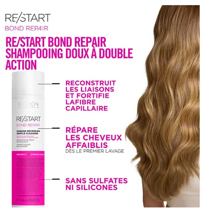 Revlon Professional Restart Bond Repair Gentle Repair Shampoo 250ml (8.45fl oz)