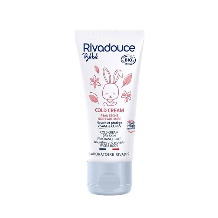 Rivadouce Baby Cold Cream Bioes Face and Body 50ml (1.69fl oz) - FrenchBeautyHub