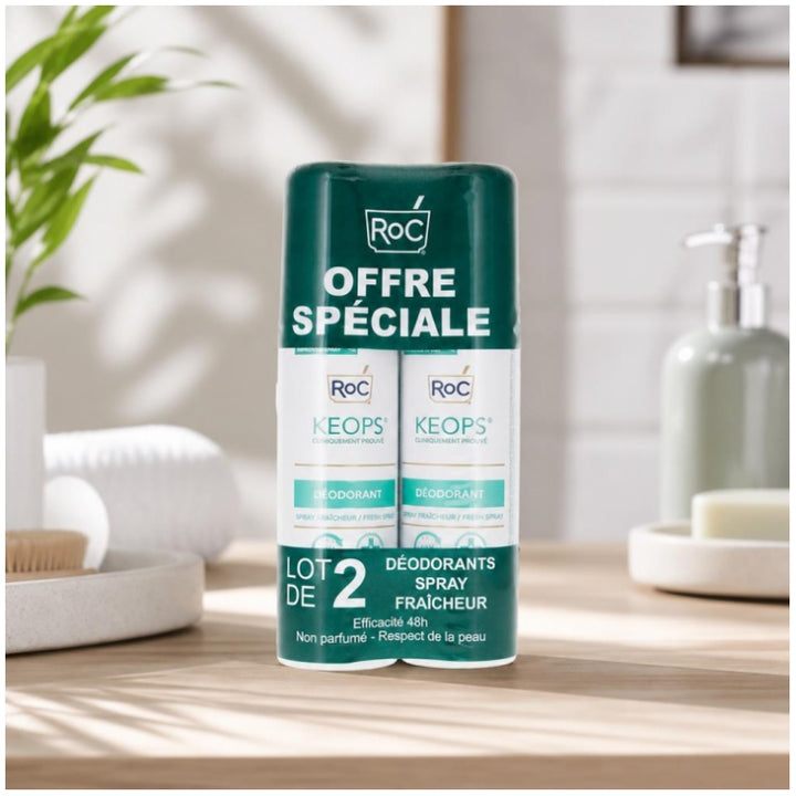 Roc Freshness مزيل عرق جاف 2x100ml