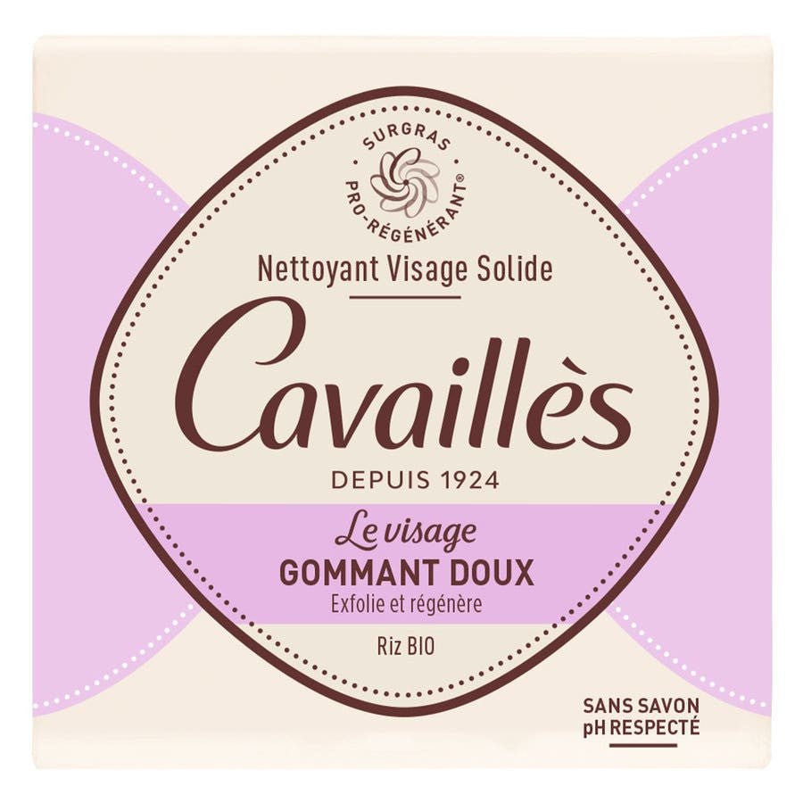 Rog Cavaills Face Solid Gentle Scrub 70g (2.36 oz) - FrenchBeautyHub
