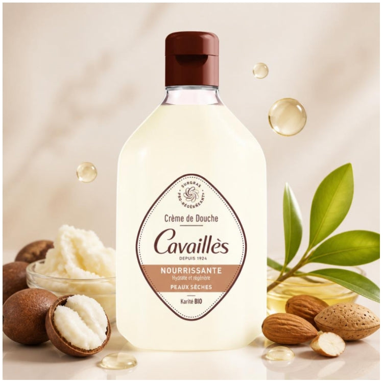 Rogé Cavaillès Surgras Actif Crème de Douche au Beurre de Karité pour Peaux Sèches 250ml
