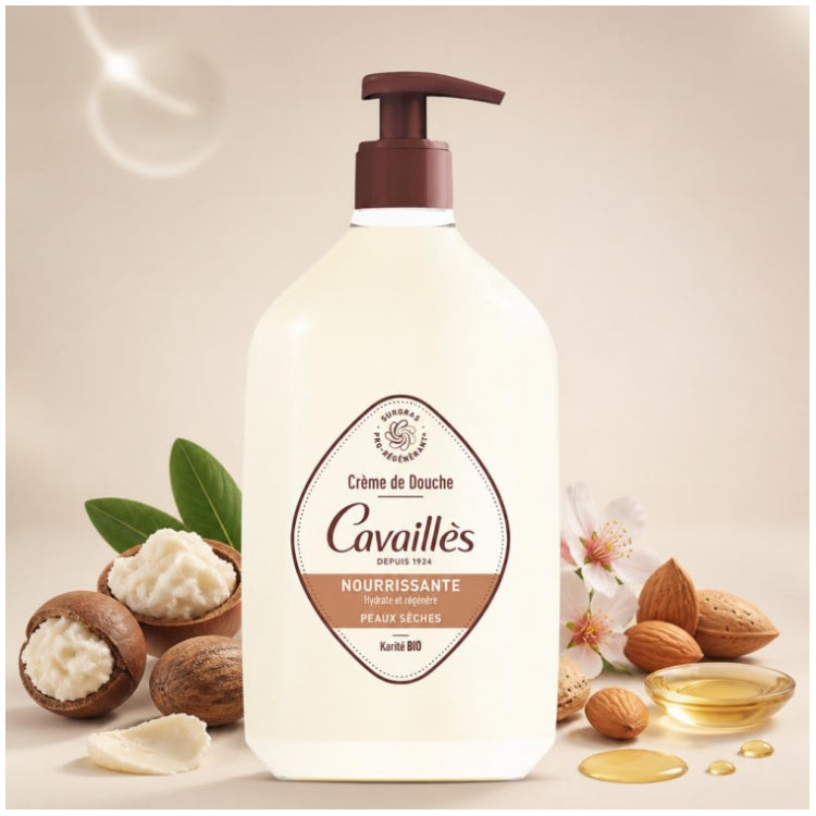 Rogé Cavaillès Surgras Actif Duschcreme mit Sheabutter für trockene Haut 750ml