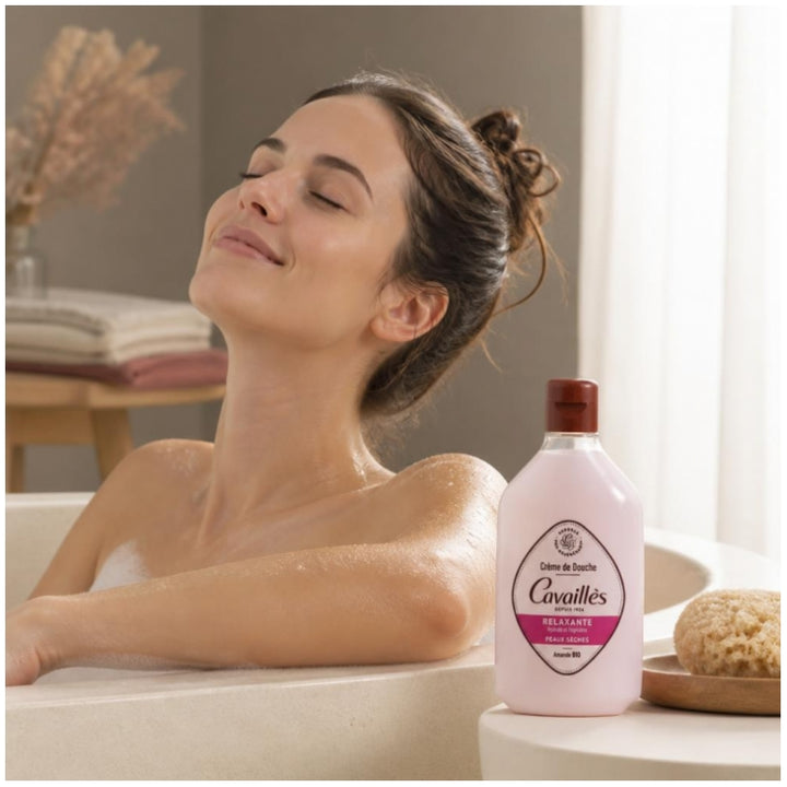 Cavaillès Surgras Actif Creme De Douche Relaxante Amande Bio 250ml (8.45fl oz)