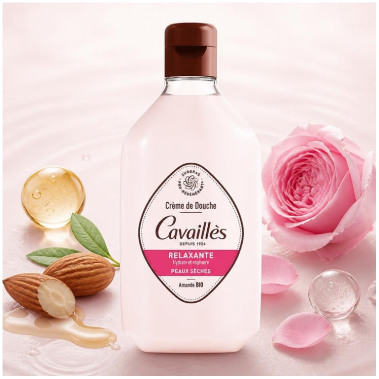 Cavaillès Surgras Actif Creme De Douche Relaxante Amande Bio 250ml (8.45fl oz)