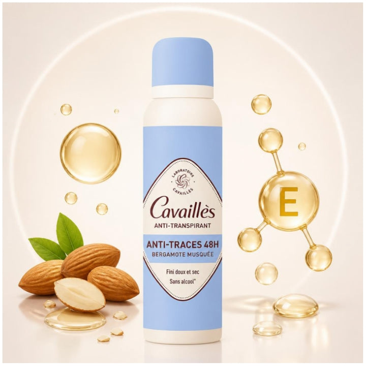 Cavaillès Absorb + Antitranspirant-Deospray gegen Rückstände 48H 150ml
