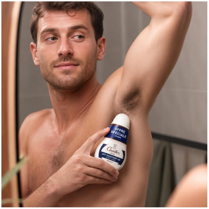 Rogé Cavaillès Absorb + L'Homme Deodoranti Anti-traspiranti 48H 2x50ml