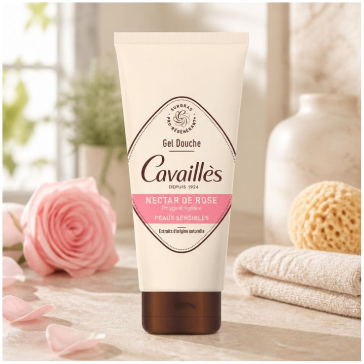 Roge Cavaillès Surgras Actif Nourishing Surgras Shower Gel Rose Nectar 200ml (6.76 fl oz)