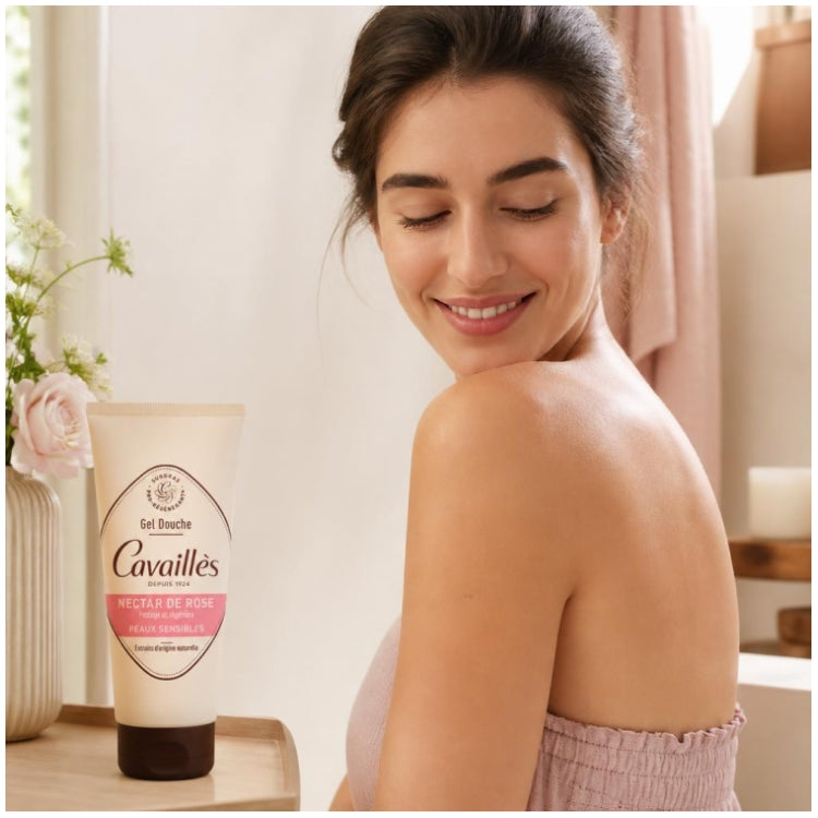 Roge Cavaillès Surgras Actif Nourishing Surgras Shower Gel Rose Nectar 200ml (6.76 fl oz)
