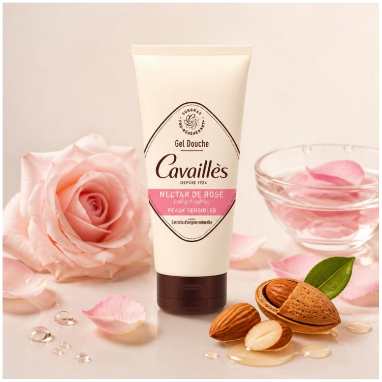 Roge Cavaillès Surgras Actif Nourishing Surgras Shower Gel Rose Nectar 200ml (6.76 fl oz)