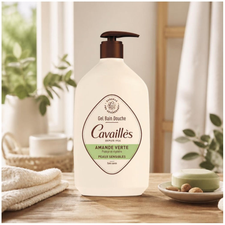 Rogé Cavaillès Green Almond Bath & Shower Gel 1L (33,81fl oz)