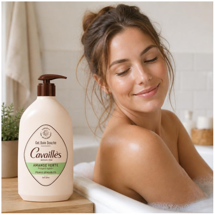 Rogé Cavaillès Green Almond Bath & Shower Gel 1L (33,81fl oz)