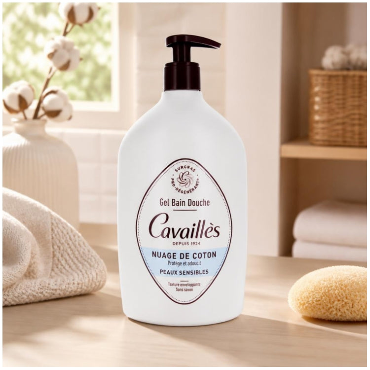 Rogé Cavaillès Bath & Shower Gel Fiore di Cotone per Pelli Sensibili 1L