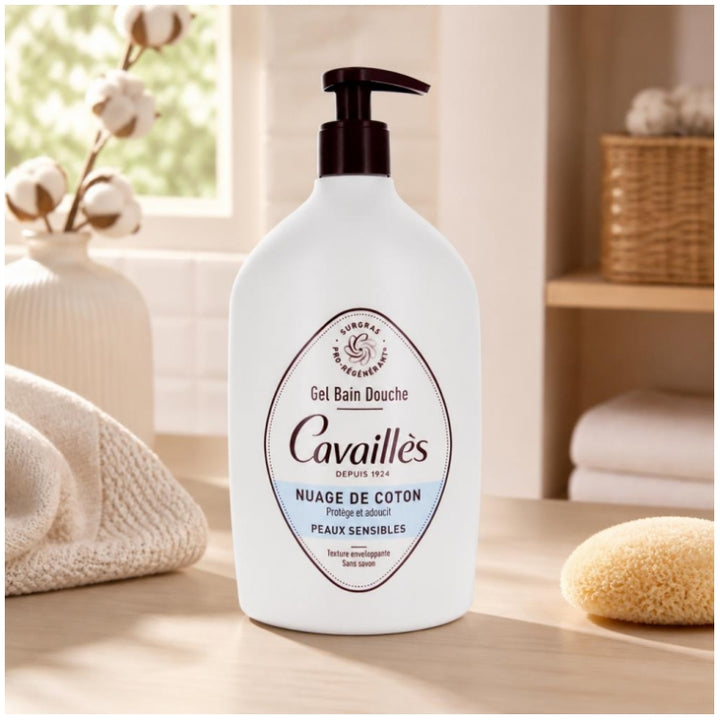 Rogé Cavaillès Bath & Shower Gel Fiore di Cotone per Pelli Sensibili 1L