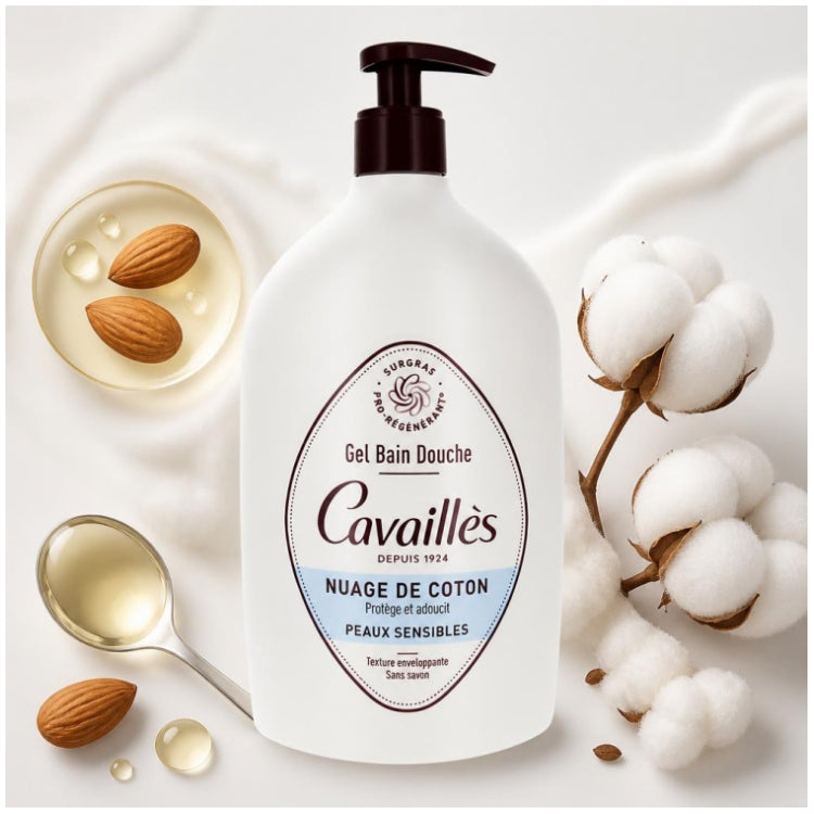 Rogé Cavaillès Bath & Shower Gel Fiore di Cotone per Pelli Sensibili 1L