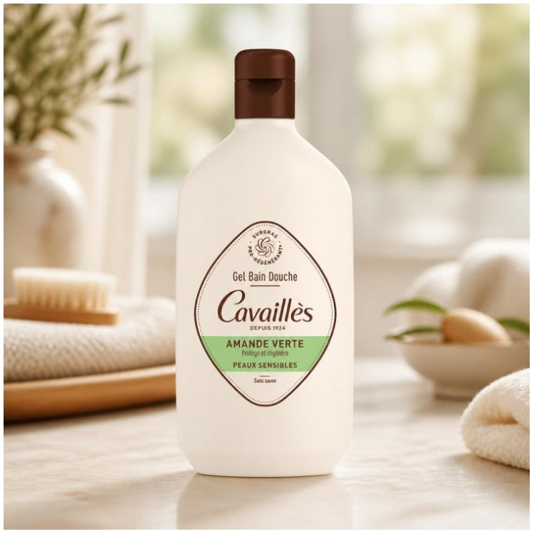 Rogé Cavaillès Green Almond Bath & Shower Gel Sensitive Skin 400ml (13.52fl oz)