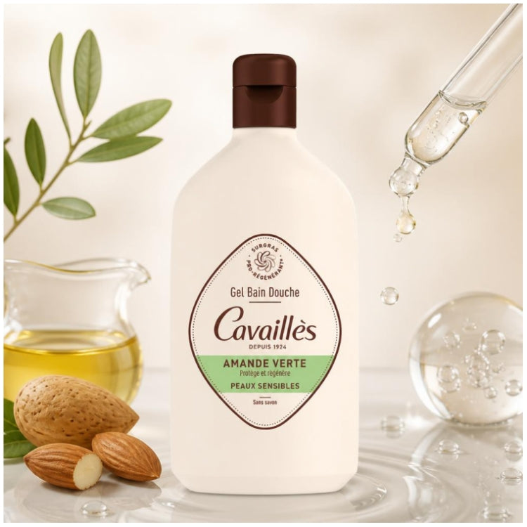 Rogé Cavaillès Green Almond Bath & Shower Gel Sensitive Skin 400ml (13.52fl oz)