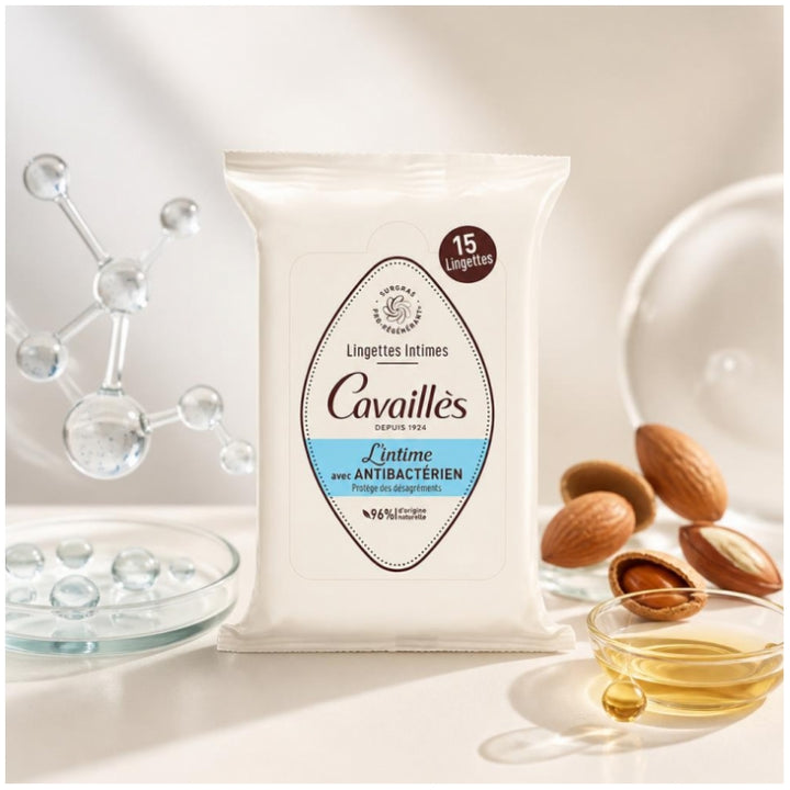 Cavaillès Intimate Dryness Intimate Wipes 15 Wipes Antibacterial Agent X15