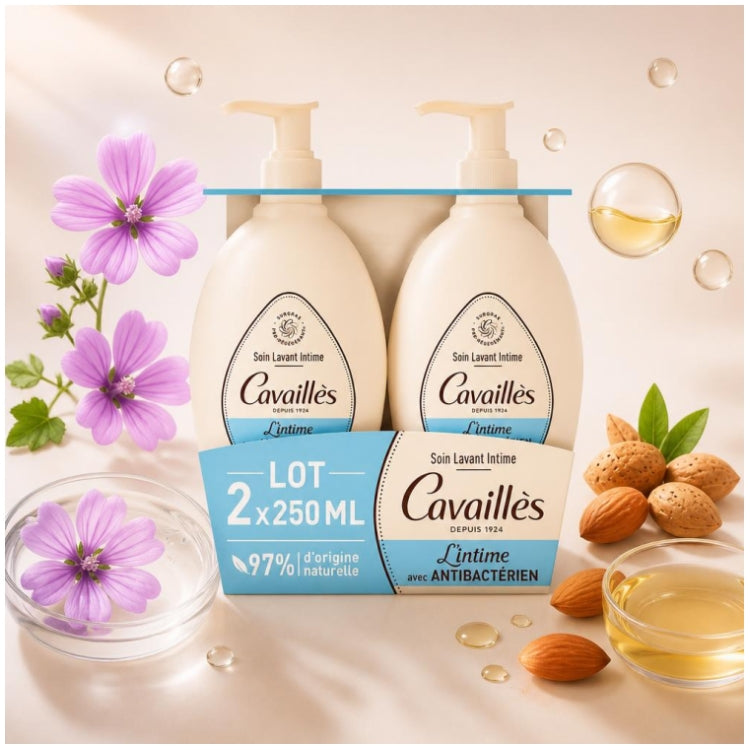 Cavaillès Intimate Dryness Special Anti-Bacterial Natural Toilet Care 250ml x2 (8.45fl oz x2)