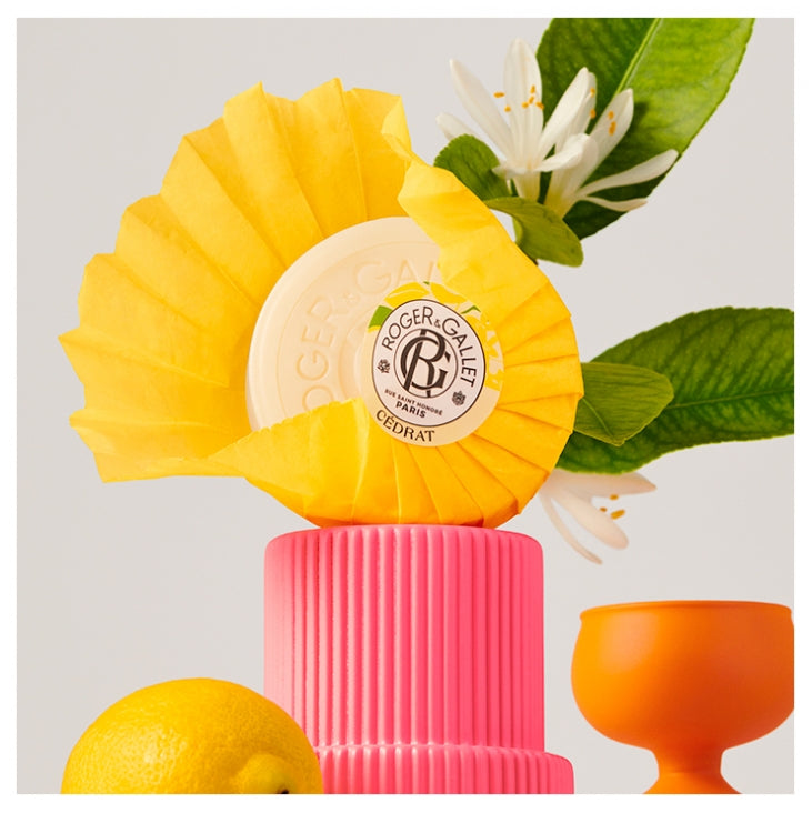 Roger & Gallet Cédrat Duftseife mit korsischer Zeder und Zitrone auf pflanzlicher Basis 100g