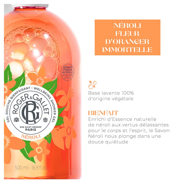 Roger & Gallet Néroli Gel de ducha beneficioso 500ml