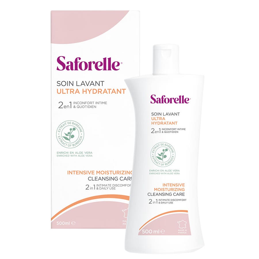 Saforelle Care Lavant Ultra Hydrating Special Dryness 500ml (16.91fl oz) - FrenchBeautyHub