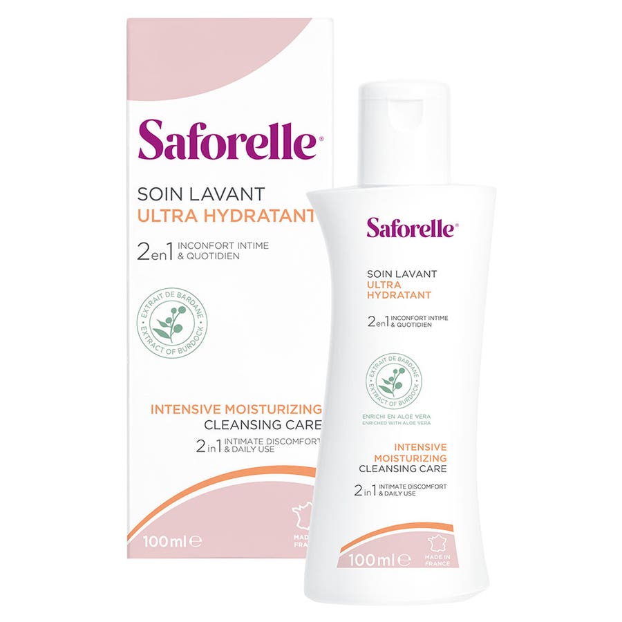 Saforelle Intensive Moisturising Cleansing Care 100ml (3.38fl oz) - FrenchBeautyHub