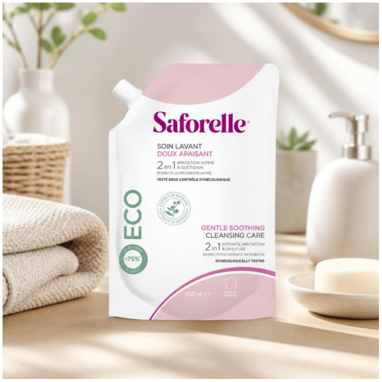 Saforelle غسول لطيف، عبوة إعادة تعبئة 400 ml
