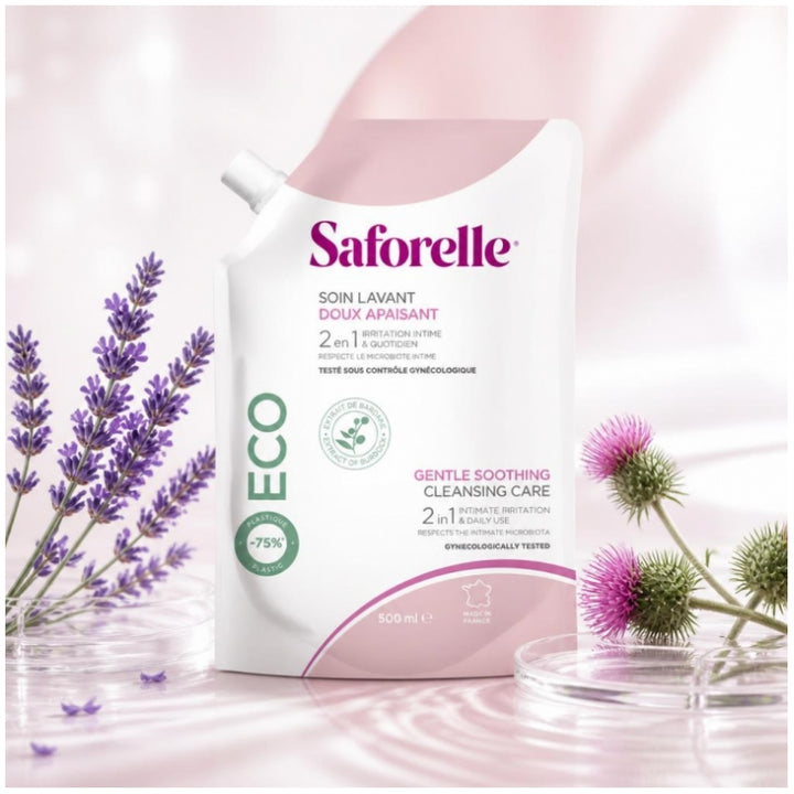 Saforelle غسول لطيف، عبوة إعادة تعبئة 400 ml