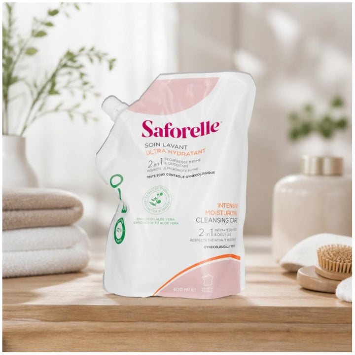 Saforelle Ultra hydrating eco-refill cleansing care special dryness 400 ml (13.53fl oz)