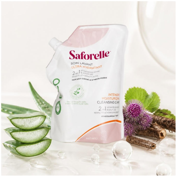 Saforelle Ultra hydrating eco-refill cleansing care special dryness 400 ml (13.53fl oz)