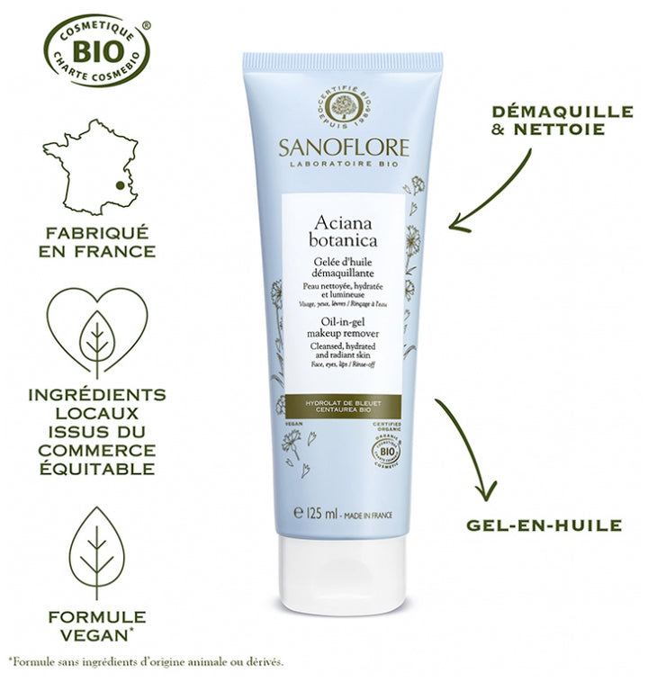 Sanoflore Aciana Botanica Gelée d’Huile Nettoyante 125ml