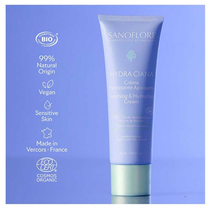 Sanoflore Hydra Ciana Soothing hydrating cream 50ml (1.69 fl oz)
