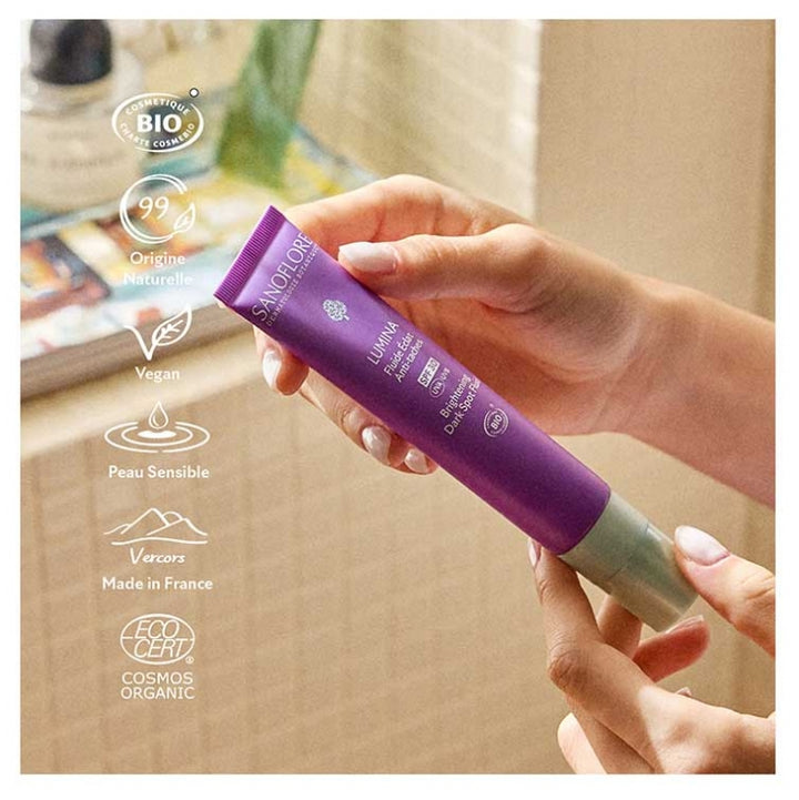Sanoflore Lumina Brightening anti-dark-spot fluid SPF30 organic 40 ml (1.35fl oz)