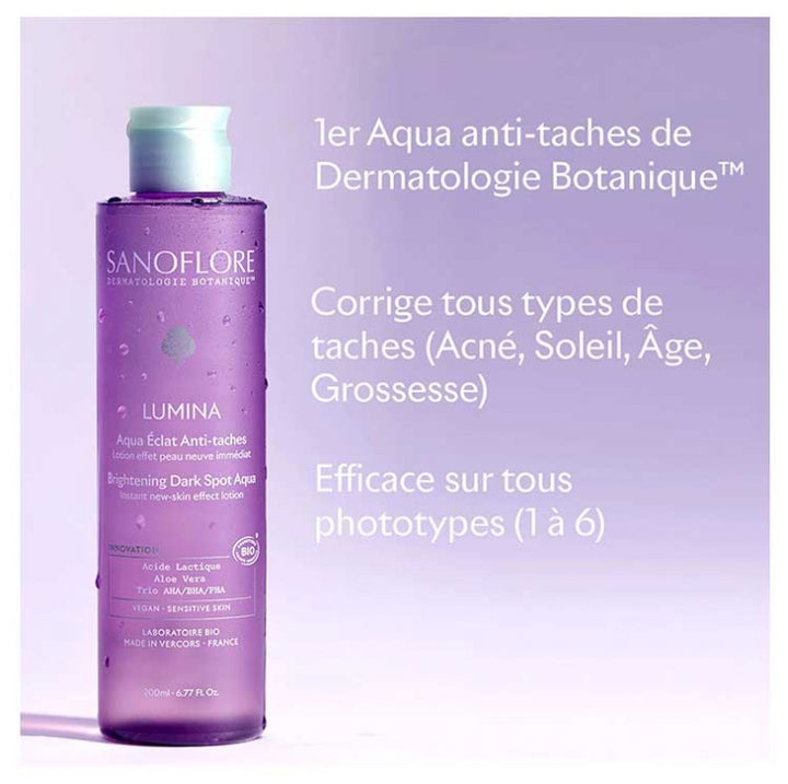 Sanoflore Lumina Aqua brightening dark spot care water 200 ml (6.76fl oz)