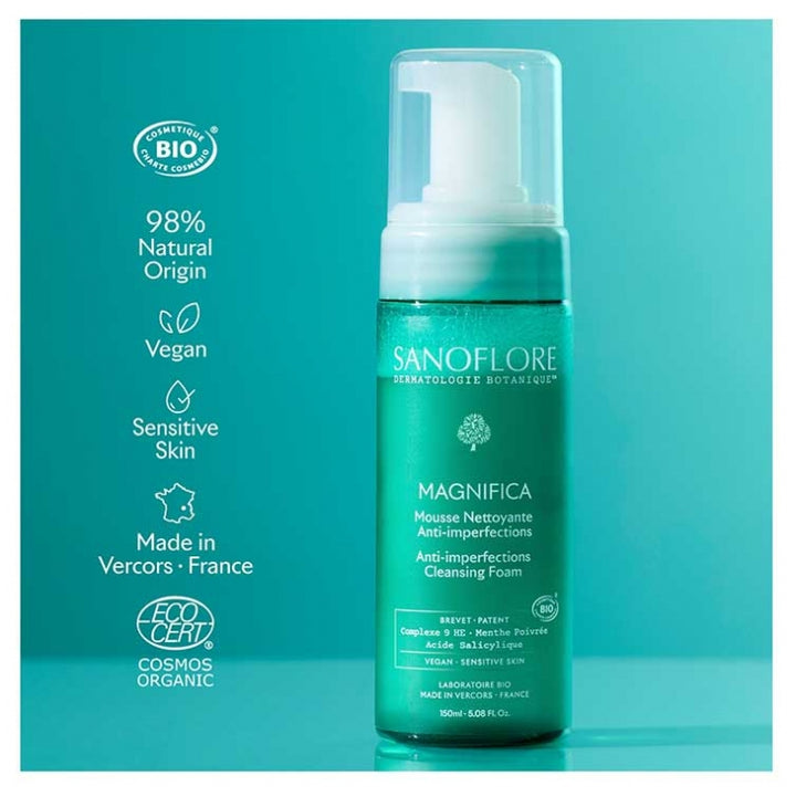 Sanoflore Magnifica Cleansing foam for blemish-prone skin 150 ml (5.07fl oz)