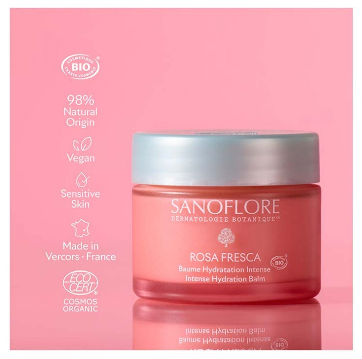 Sanoflore Rosa Fresca بلسم عضوي لترطيب مكثف 50 ml