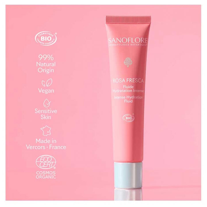 Sanoflore Rosa Fresca سائل ترطيب عضوي مكثف 40 ml