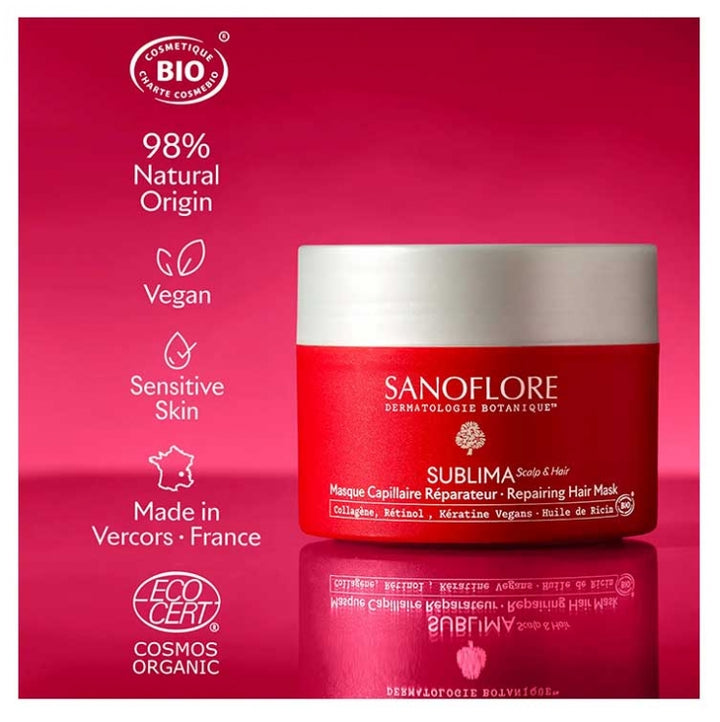 Sanoflore Sublima Repair hair mask 200 ml (6.76fl oz)