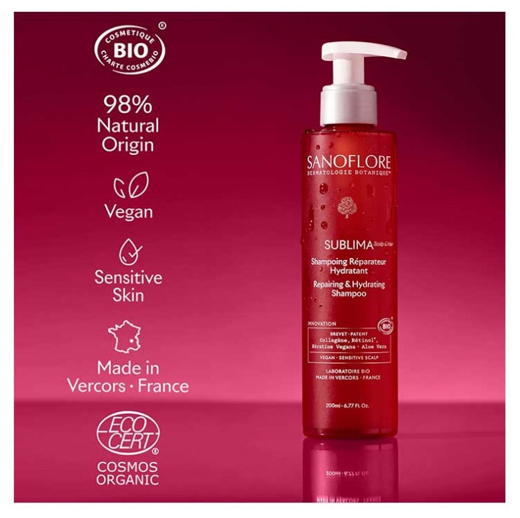 Sanoflore Sublima Herstellende en hydraterende shampoo navulling 400ml