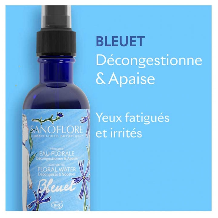 Sanoflore Eaux Florales Organic Cornflower Floral Water Tired Eyes 200ml (6.76fl oz)