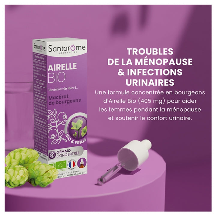 Santarome Gemmo Cranberry Bioes لمشاكل سن اليأس والمسالك البولية 30ml